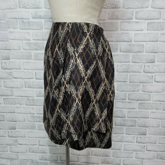 Vintage 90s Jacqueline Ferrar 8P Petite Silk Skirt Top Set Outfit Career Casual - Picture 4 of 9